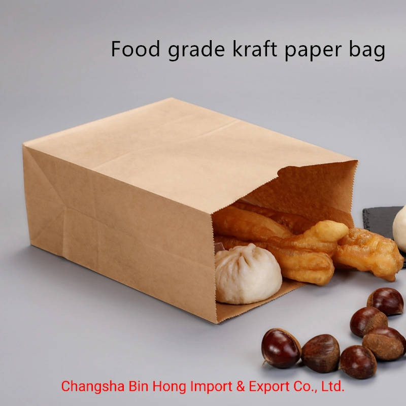 Brown Kraft Jade Wrapping Food Service Grade Paper Bag Pastry