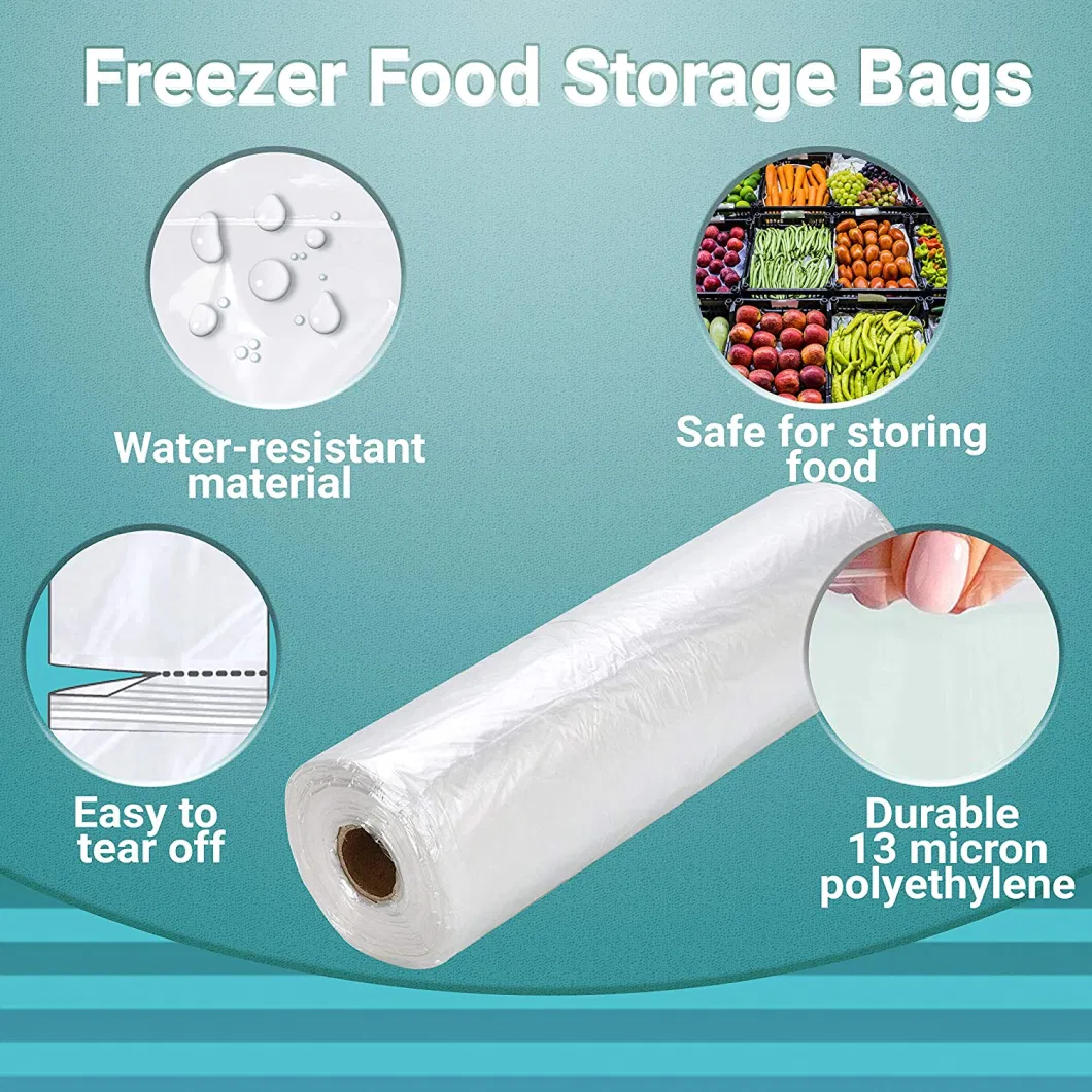 12"X20" Packaging Bags for Food Bread Fruit Vegetable Supermarket Kitchen 350 Bags Roll