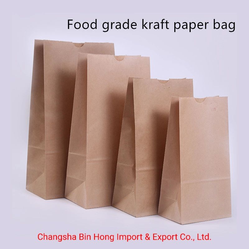 Brown Kraft Jade Wrapping Food Service Grade Paper Bag Pastry